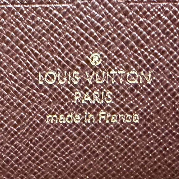 Rare Louis Vuitton Black/White/Brown Walnut Leather Monogram Gamma Zippy - Picture 3 of 16